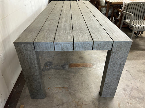 Atica 98" Outdoor Dining Table - Washed Acacia