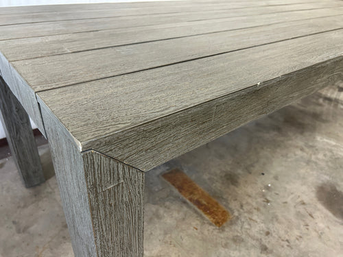 Atica 98" Outdoor Dining Table - Washed Acacia