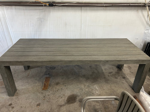 Atica 98" Outdoor Dining Table - Washed Acacia