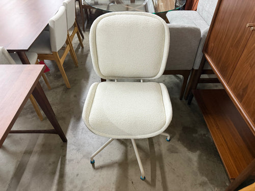 Rya Office Chair - Ivory Wool Bouclé