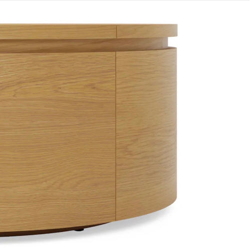 Maren 32" Storage Coffee Table - Natural Oak