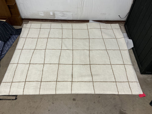 Ouma 8 x 10 Washable Wool Rug - Wavy Taupe