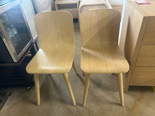 Pair of Earl Dining Chairs - White Oak