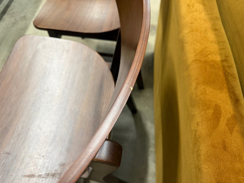 CLEARANCE Pair of Ecole Dining Chairs - Walnut