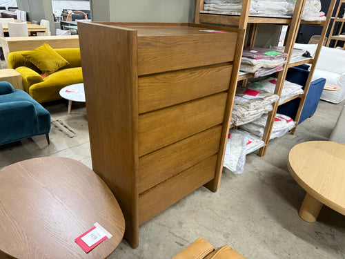 Torme 5-Drawer Chest - Smoked Oak