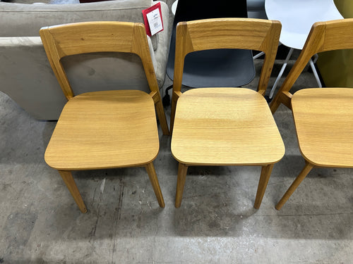 Set of 6 Gusfa Stackable Dining Chairs - Oak