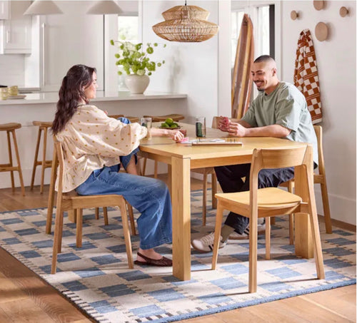 Set of 6 Gusfa Stackable Dining Chairs - Oak