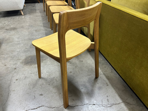 Set of 6 Gusfa Stackable Dining Chairs - Oak