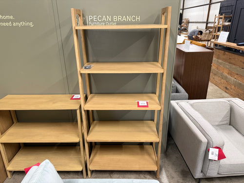 Krossa 32.5" Shelving Unit, Tall - White Oak