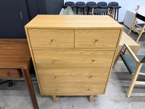 Cooper 5-Drawer Chest - Natural Oak