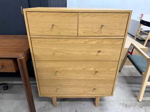 Cooper 5-Drawer Chest - Natural Oak