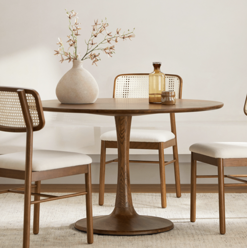 Hendrick 47.25" Dining Table - Smoked Oak