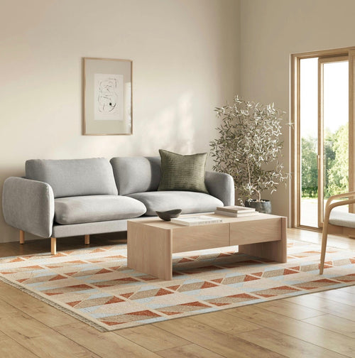 Torme 48" Storage Coffee Table - White Oak