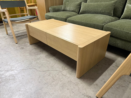 Torme 48" Storage Coffee Table - White Oak