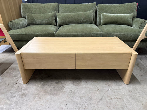Torme 48" Storage Coffee Table - White Oak