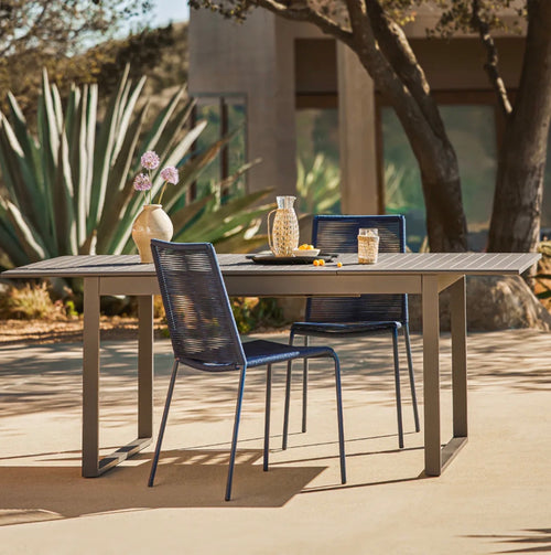 Ofer 56.5" - 80.5" Outdoor Extendable Dining Table - Dark Gray