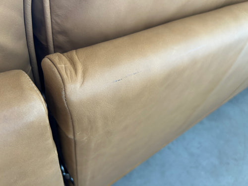 Timber 93" Leather Right Sectional - Charme Tan