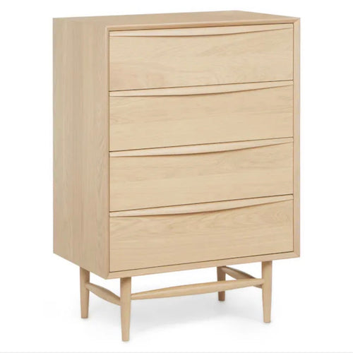 Lenia 4-Drawer Chest - White Oak
