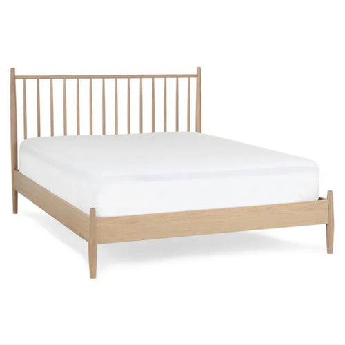 The Streamlined Lenia Storage Queen Bundle - White Oak