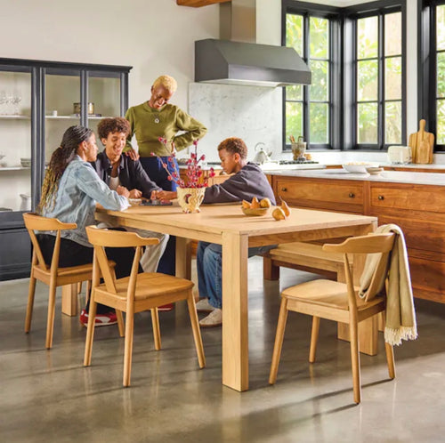 CLEARANCE Dako 76.75" Dining Table - Natural Oak