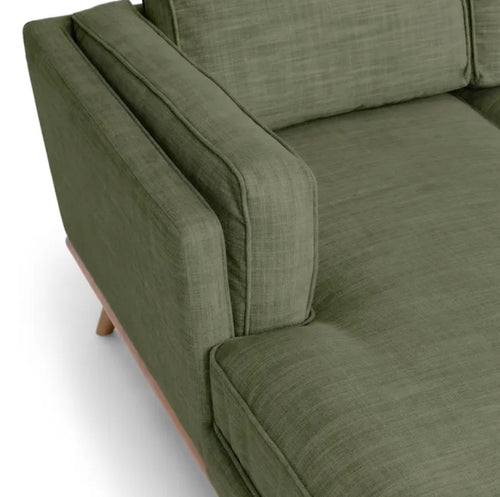 Timber 93" Left Sectional - Olio Green