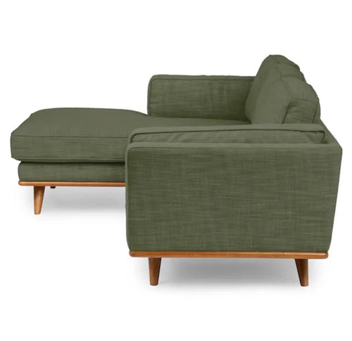 Timber 93" Left Sectional - Olio Green