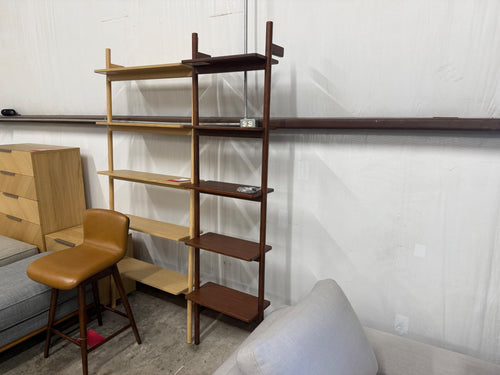 Heidi 21" Modular Shelving Unit, Narrow - Walnut