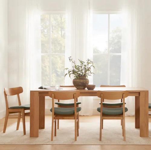 CLEARANCE Dako 76.75" Dining Table - Natural Oak