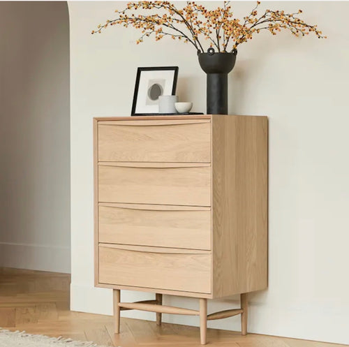 Lenia 4-Drawer Chest - White Oak