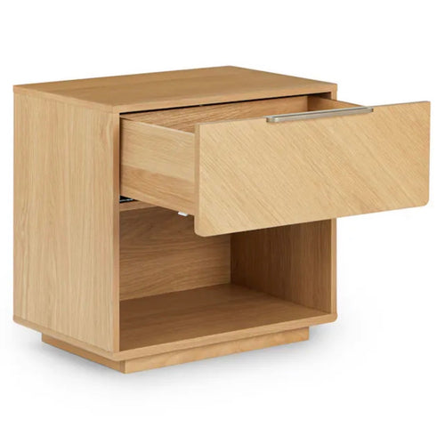 Nera 1-Drawer Nightstand - Oak
