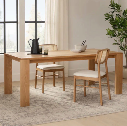 CLEARANCE Dako 76.75" Dining Table - Natural Oak