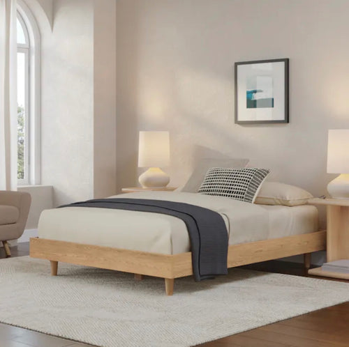 Basi Full Bed Frame - White Oak