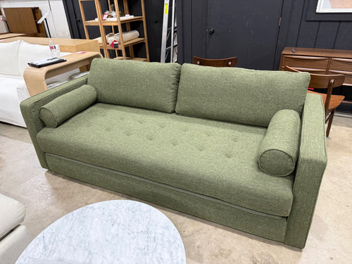 Sven 88" Tufted Sofa Bed - Fir Green