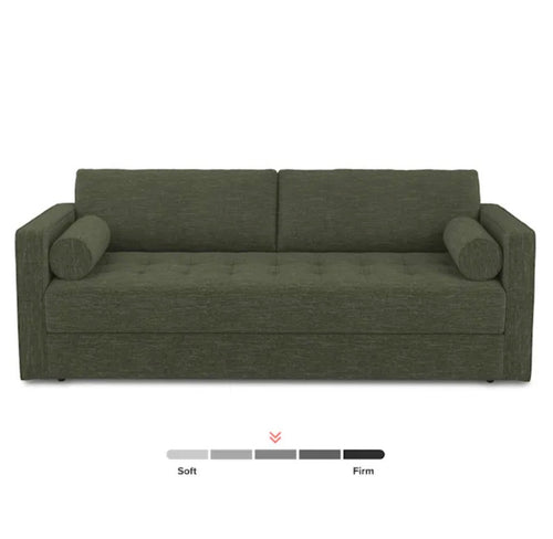 Sven 88" Tufted Sofa Bed - Fir Green