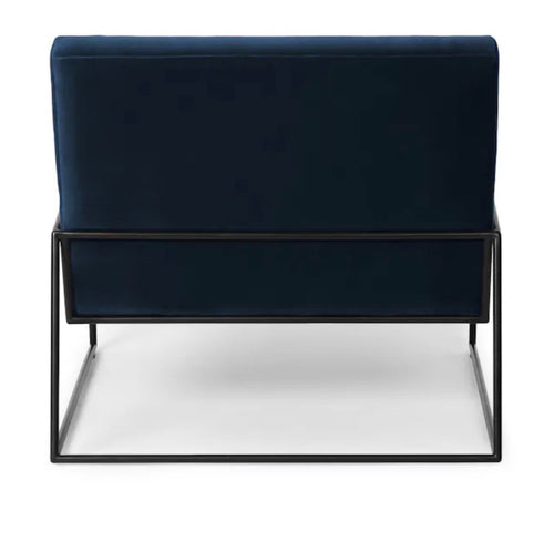 Regis 33" Velvet Lounge Chair - Cascadia Blue