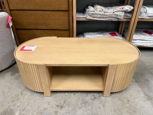 Fortra 50.5" Storage Coffee Table - White Oak