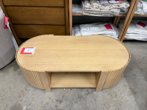 Fortra 50.5" Storage Coffee Table - White Oak