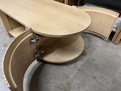 Fortra 50.5" Storage Coffee Table - White Oak