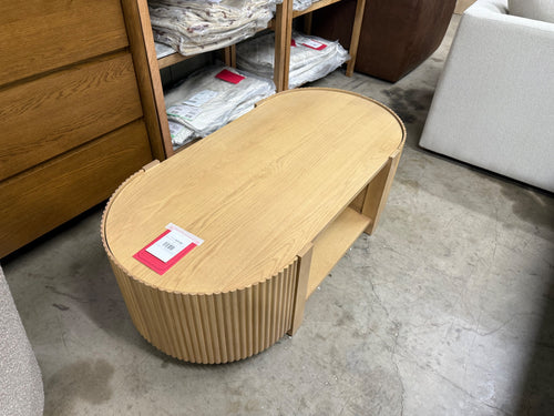 Fortra 50.5" Storage Coffee Table - White Oak