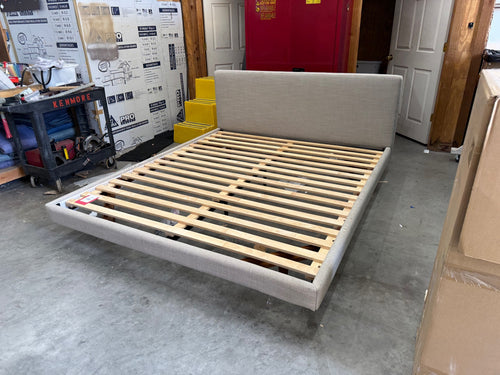 Tessu California King Low Profile Upholstered Bed - Clay Taupe