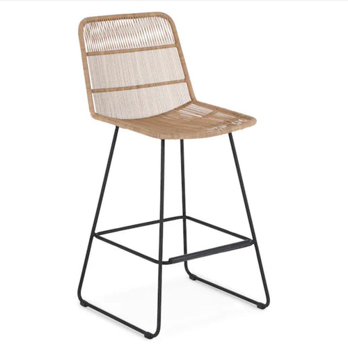 Set of 3 Selka Outdoor Counter Stools  - Natural