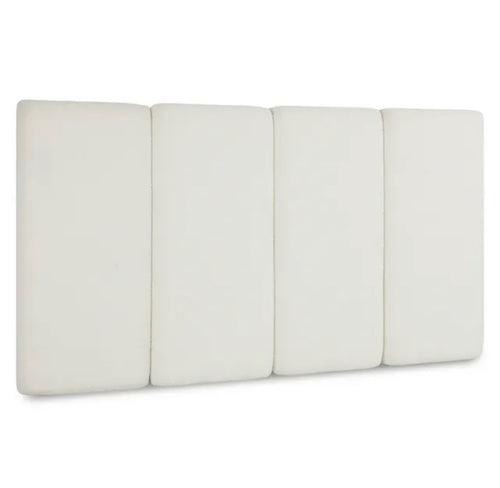 Noel King Headboard - Lunaria White Bouclé