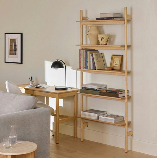 Heidi 33.25" Modular Shelving Unit, Wide - White Oak