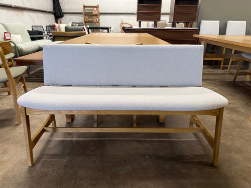 Nosh 51.5" Bench - Oak And Ratine Ivory