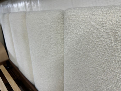 Noel King Headboard - Lunaria White Bouclé