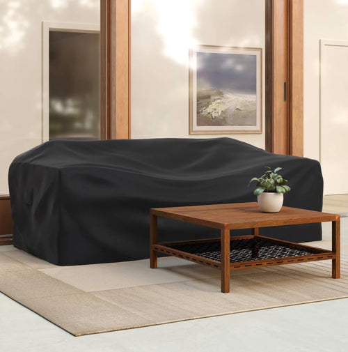 CLEARANCE Callais 90.5" Outdoor Sofa & Cover - Taupe Gray