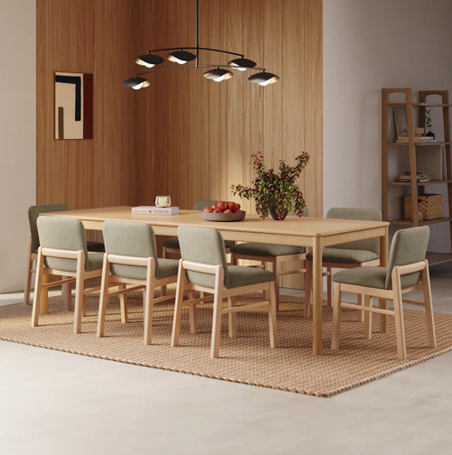 Heidi 78" - 97.5" Extendable Dining Table - White Oak
