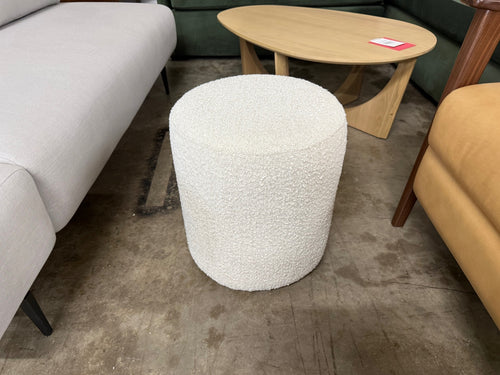 Cilo 16" Ottoman - Ivory Bouclé