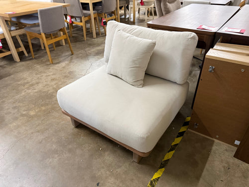 Daphne 34" Outdoor Lounge Chair - Dravite Ivory
