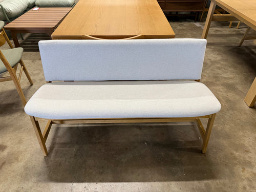 Nosh 51.5" Bench - Oak And Ratine Ivory